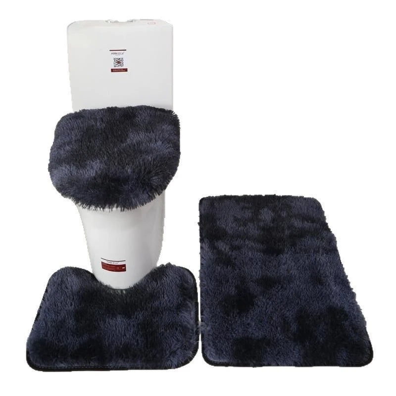 Tie-Dye Shaggy Bath Mat Set