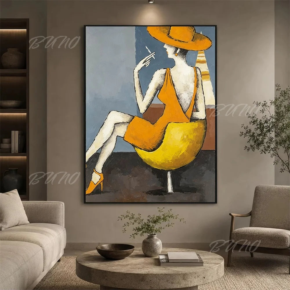Textured Fashion Figure Art