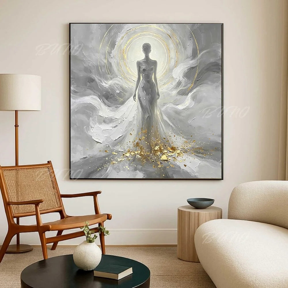 Gold Foil Canvas Painting