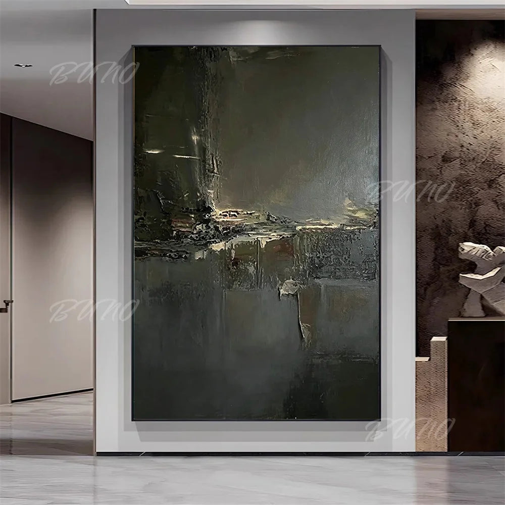 Dark Black Palette Painting