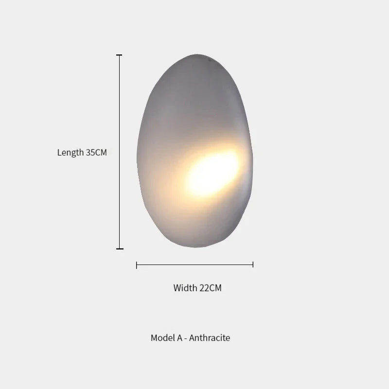 Nordic Designer Wall Lamp Pebble