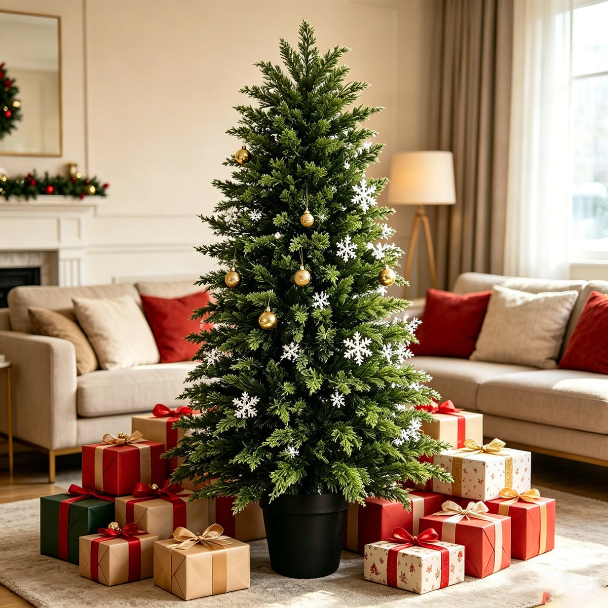 Faux Cedar Topiary Tree
