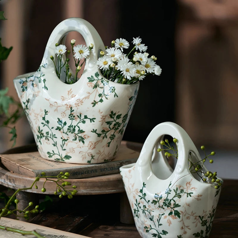 Ceramic Bag Vase