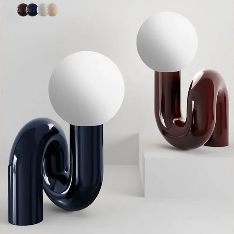 Nordic LED Table Lamp Resin