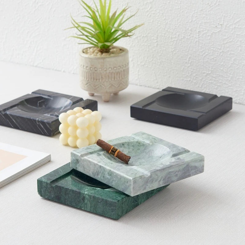 Square Marble Cigar Ashtray
