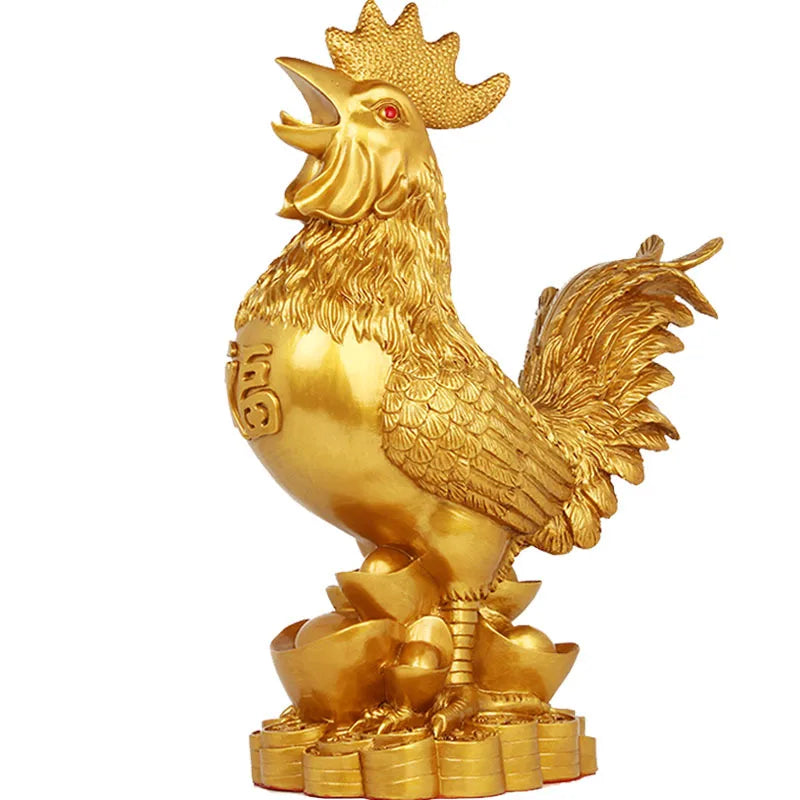 Golden Rooster Statue