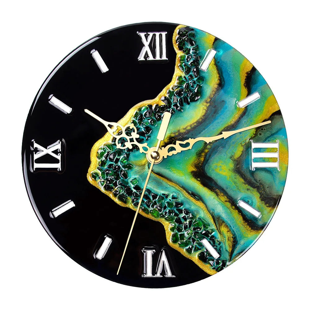 Green Agate Desk Clock