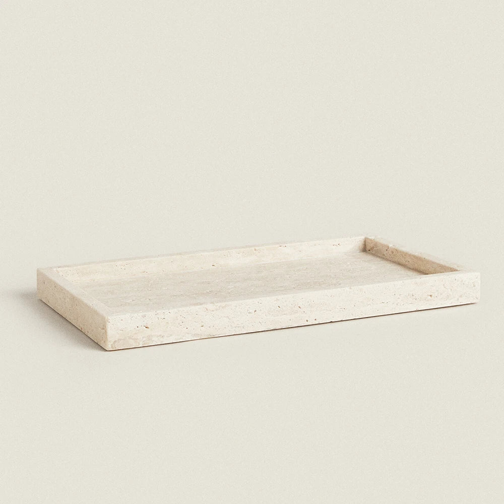 Travertine Stone Bathroom Vanity Tray
