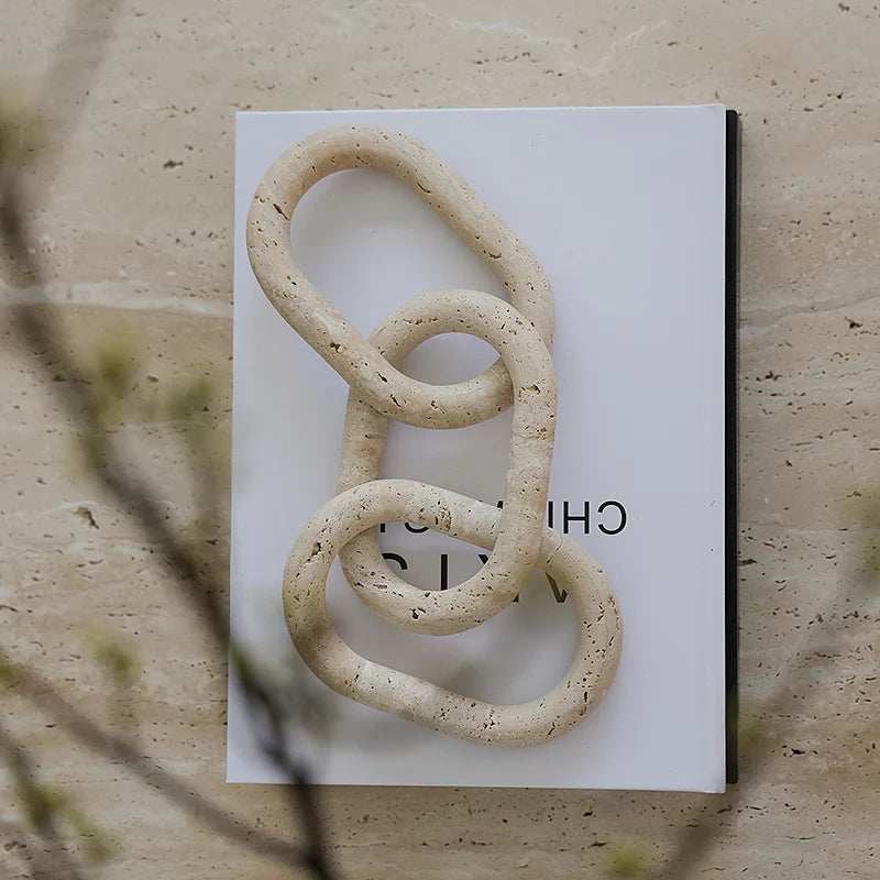 Marble Chain Link Decor for Coffee Table