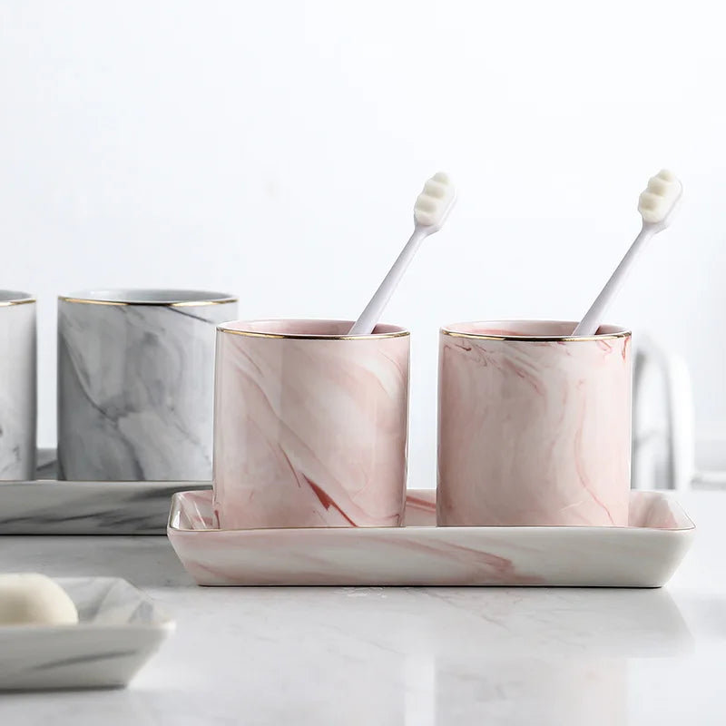 Marble Bathroom Goblet