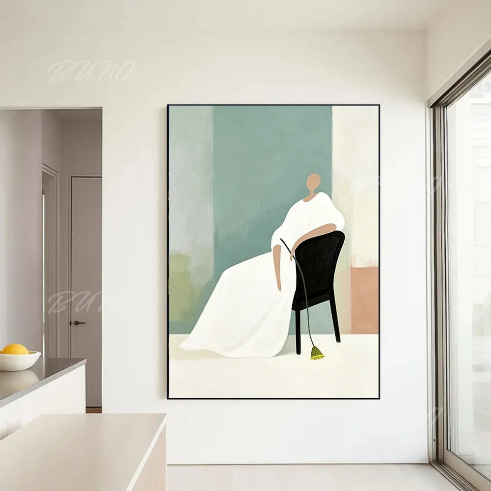 Minimalist Fashion Woman Art