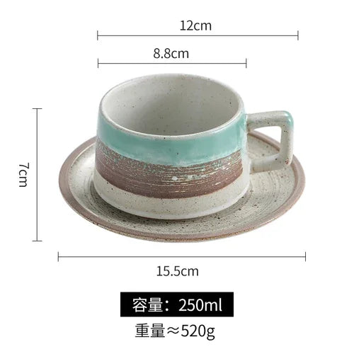 Coarse Pottery Cup Set