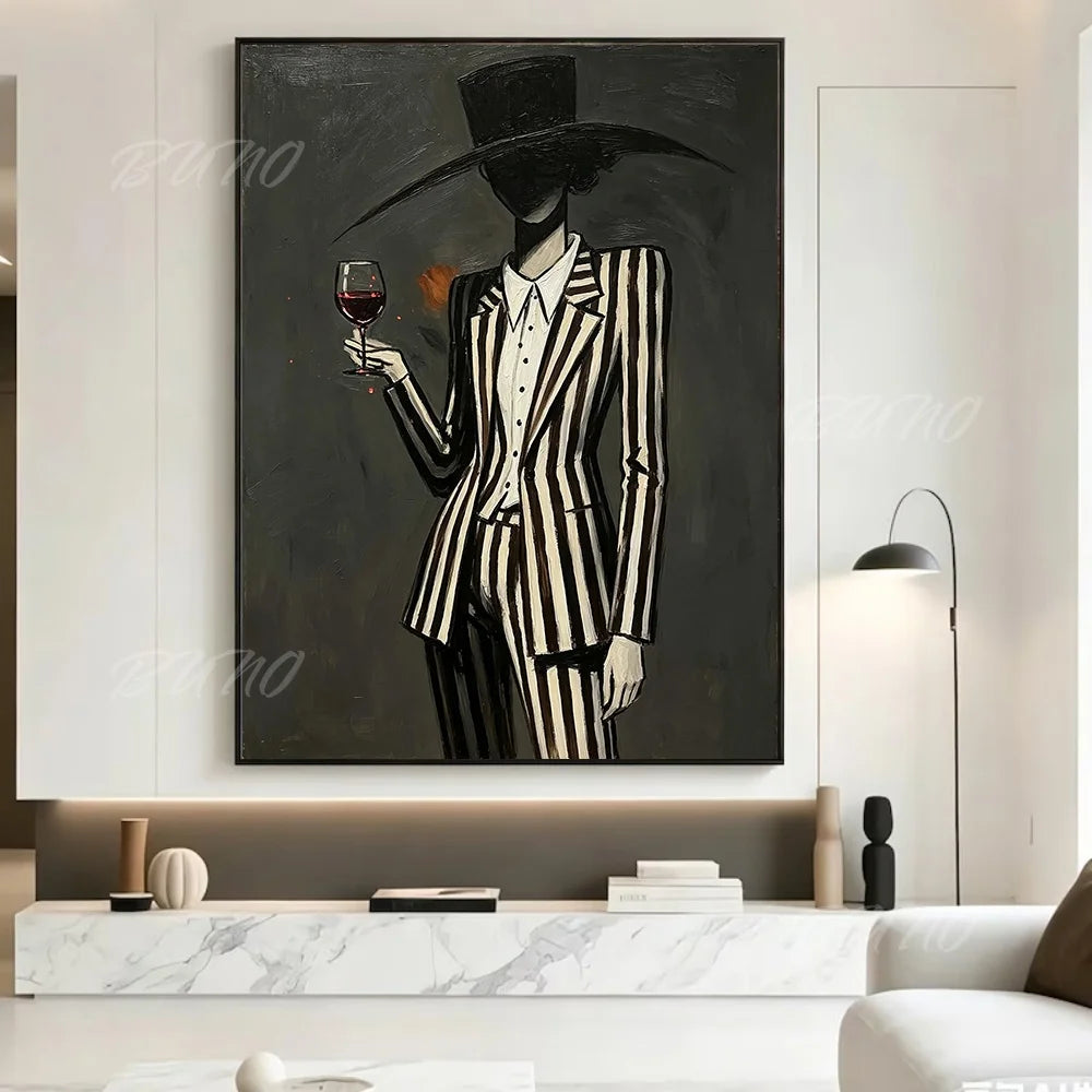 Art Deco Fashion Woman Art