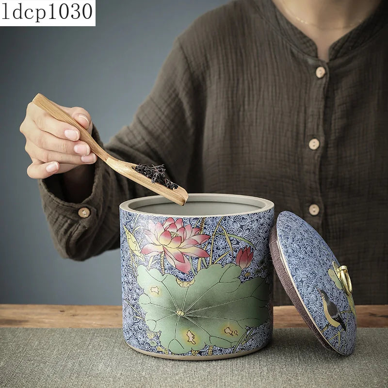 Ceramic Sealed Tea Jar