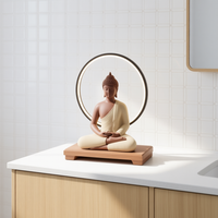 LED Halo Buddha Statue