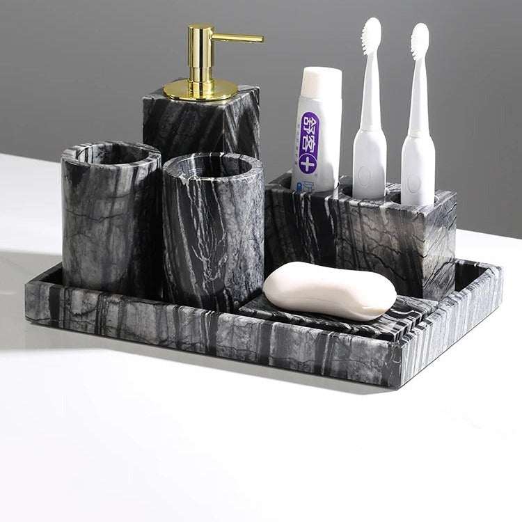 Tree Black Marble Vanity Set