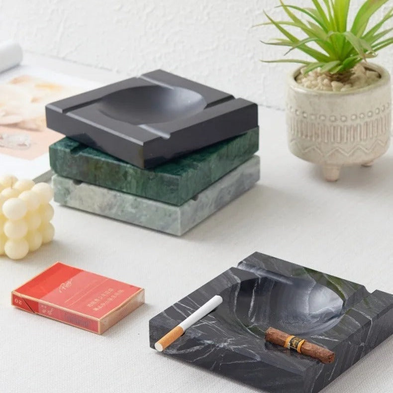 Square Marble Cigar Ashtray