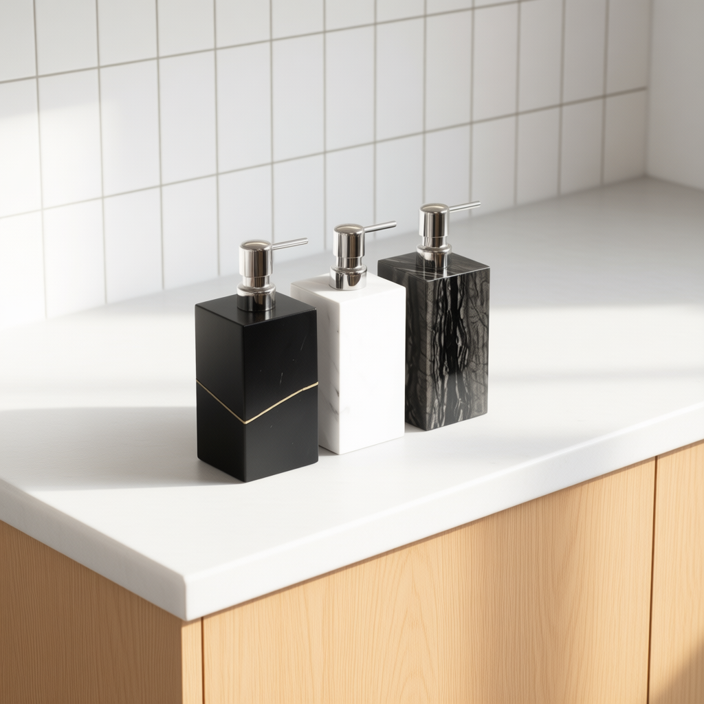 Square Marble Soap Dispenser